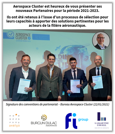 LAMARTINE CONSEIL, partenaire de AEROSPACE CLUSTER pour la période 2021-2023